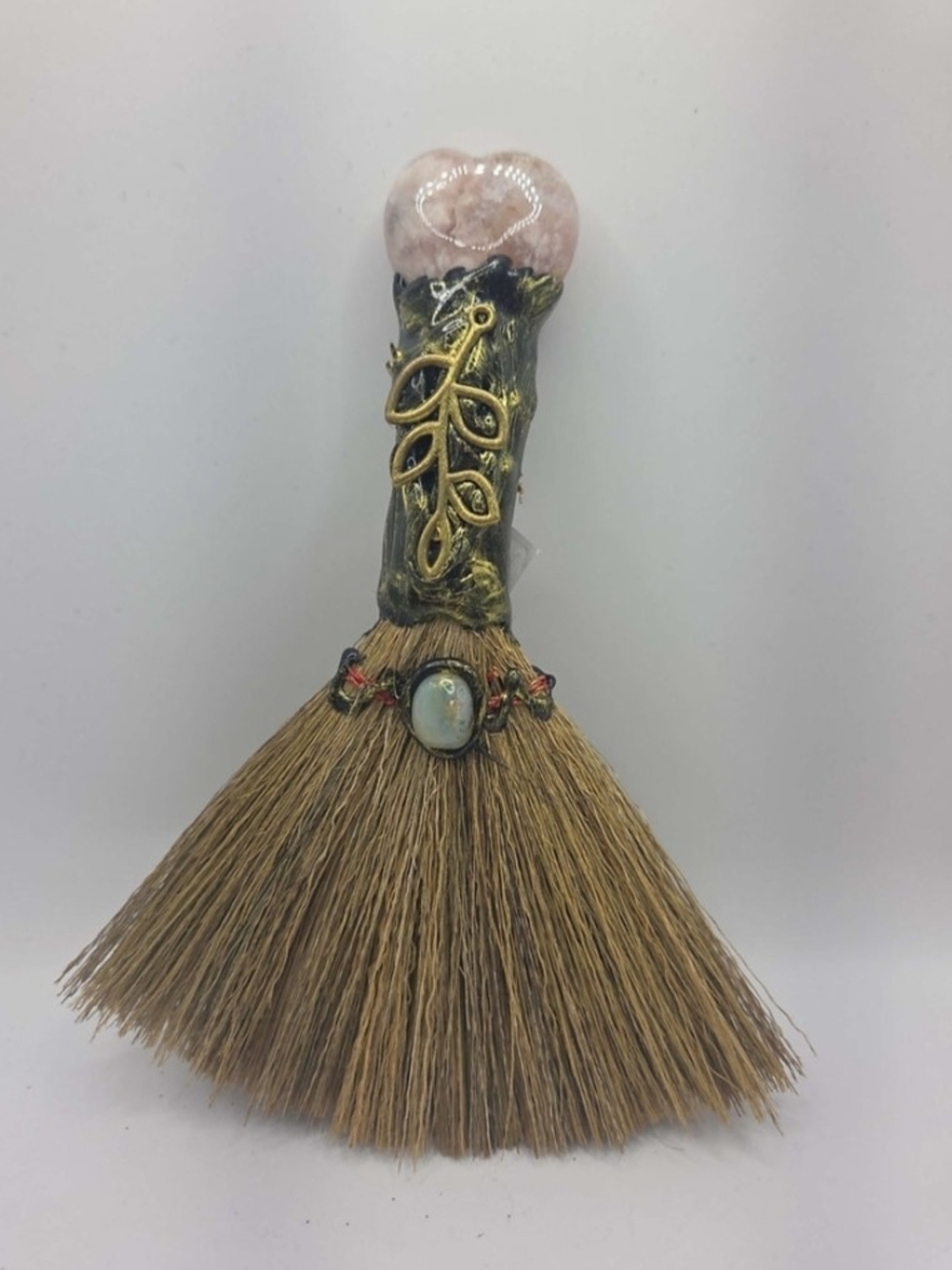 Rose Quartz Altar Broom
